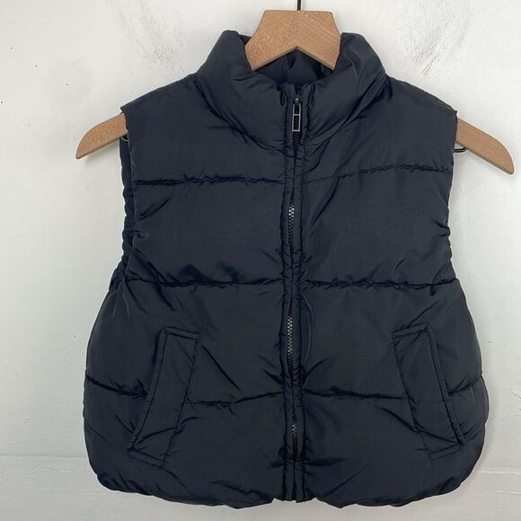 Zara Kids Black Outerwear Puffy Vest Black size 5-6 Years - Picture 2 of 14